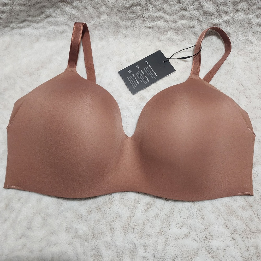 Knix Wingwoman Contour Bra‎ Size 7+ Nude 4 Feminine Wireless Comfort